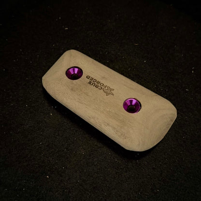 20mm 50° Natural Edge incut Crimp - Wood Climbing Hold