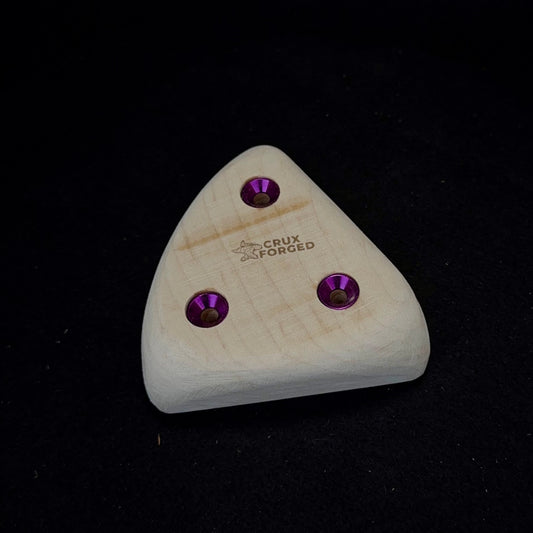 30mm Tri-angle incut Crimp - Wood Climbing Hold