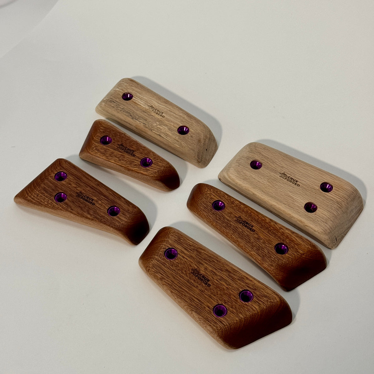 Crimpy Wedge Pinches - Wood Climbing Holds