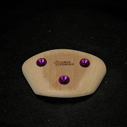 65mm Wide Convex Crimpy Pinch - Wood Climbing Hold