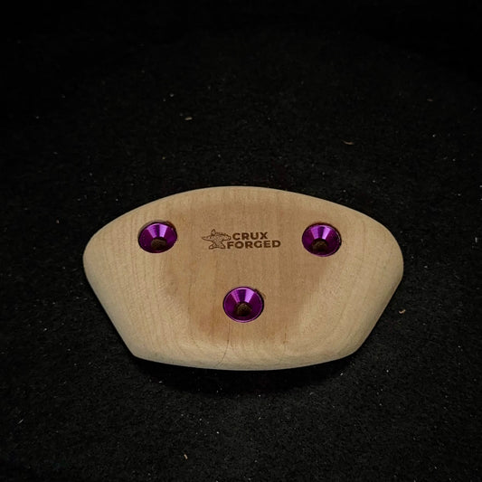 65mm Wide Convex Crimpy Pinch - Wood Climbing Hold