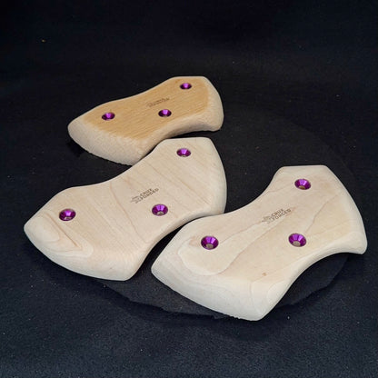 Thick "Wutang" Pinch - Wood Climbing Hold