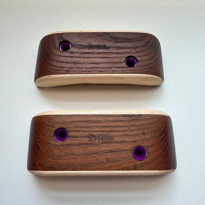 39-10°-56 Toasted Ash Pinches - Wood Climbing Hold