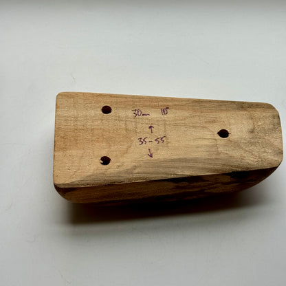 30-10°-35/55 Ambrosia Maple Wedge Pinch - Wood Climbing Hold
