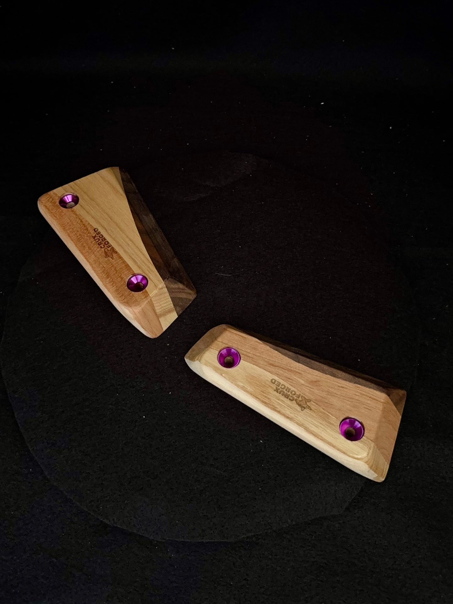 23mm 20° Incut Tri-color Crimps - Wood Climbjng Holds