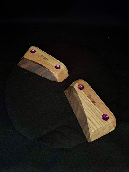 23mm 20° Incut Tri-color Crimps - Wood Climbjng Holds