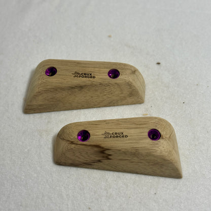 28mm 20° Incut Black Limba Wedges Crimp Pair - Wood Climbing Hold