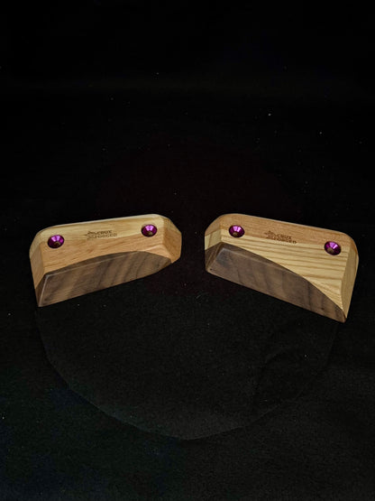 23mm 20° Incut Tri-color Crimps - Wood Climbjng Holds