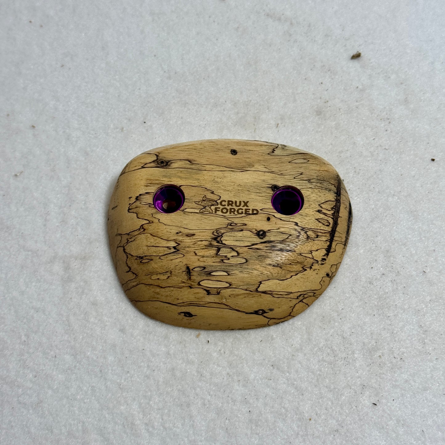 19mm 40° Spalted Tamarind Crimp - Wood Climbing Hold