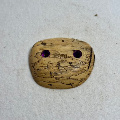 19mm 40° Spalted Tamarind Crimp - Wood Climbing Hold