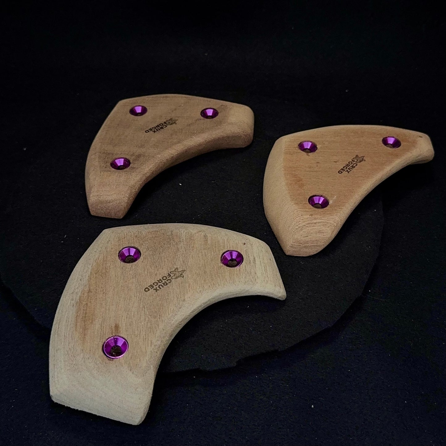 20-22mm Mask Crimp - Wood Climbing Hold