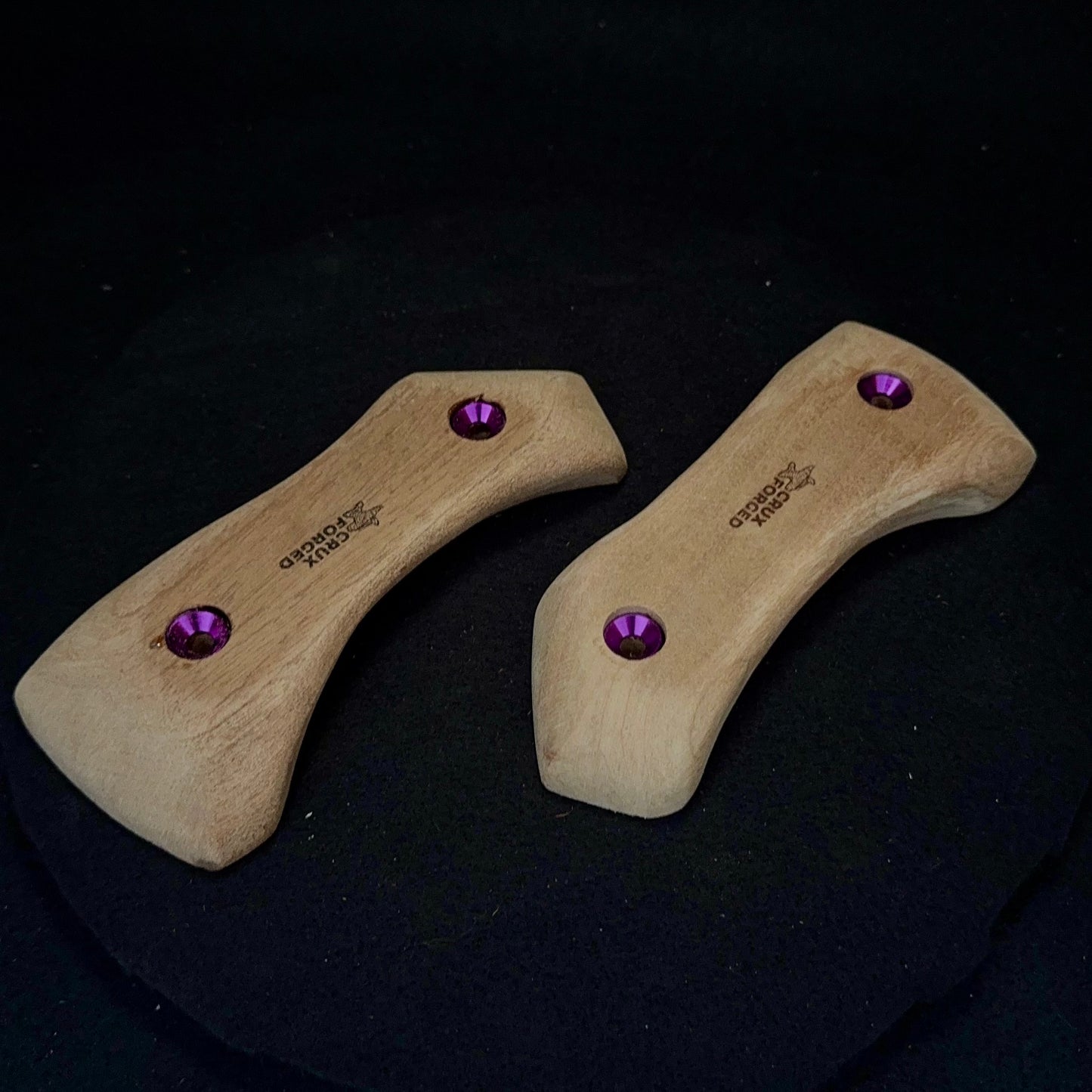 Thin Pointed Pinch - Wood Climbing Hold