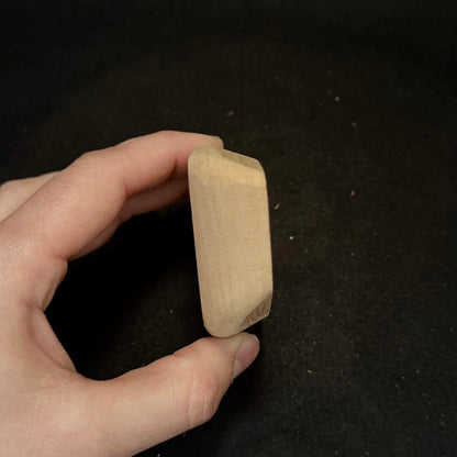 65mm Wide Convex Crimpy Pinch - Wood Climbing Hold