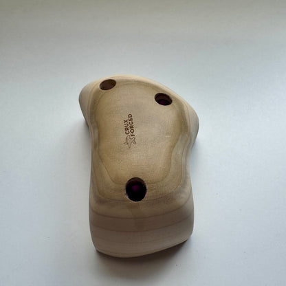 75-0°-70 Maple Tomahawk Pinch Pair - Wood Climbing Hold