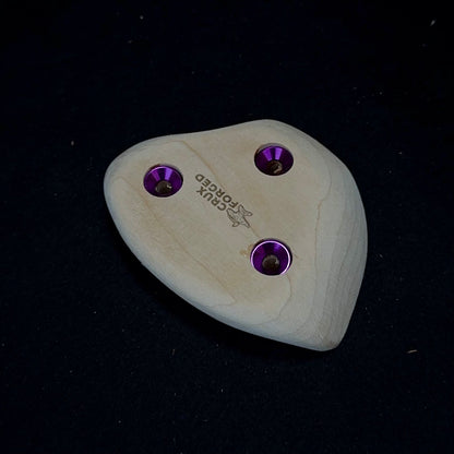 20mm 20° incut Thumbcatch Crimp - Wood Climbing Hold