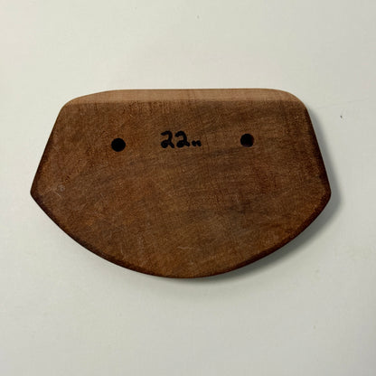 22mm 20° Incut Mahogany Crimp - Wood Climbing Holds