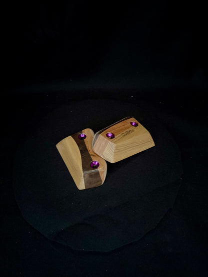 23mm 25° Incut Tri-color Crimps - Wood Climbing Holds