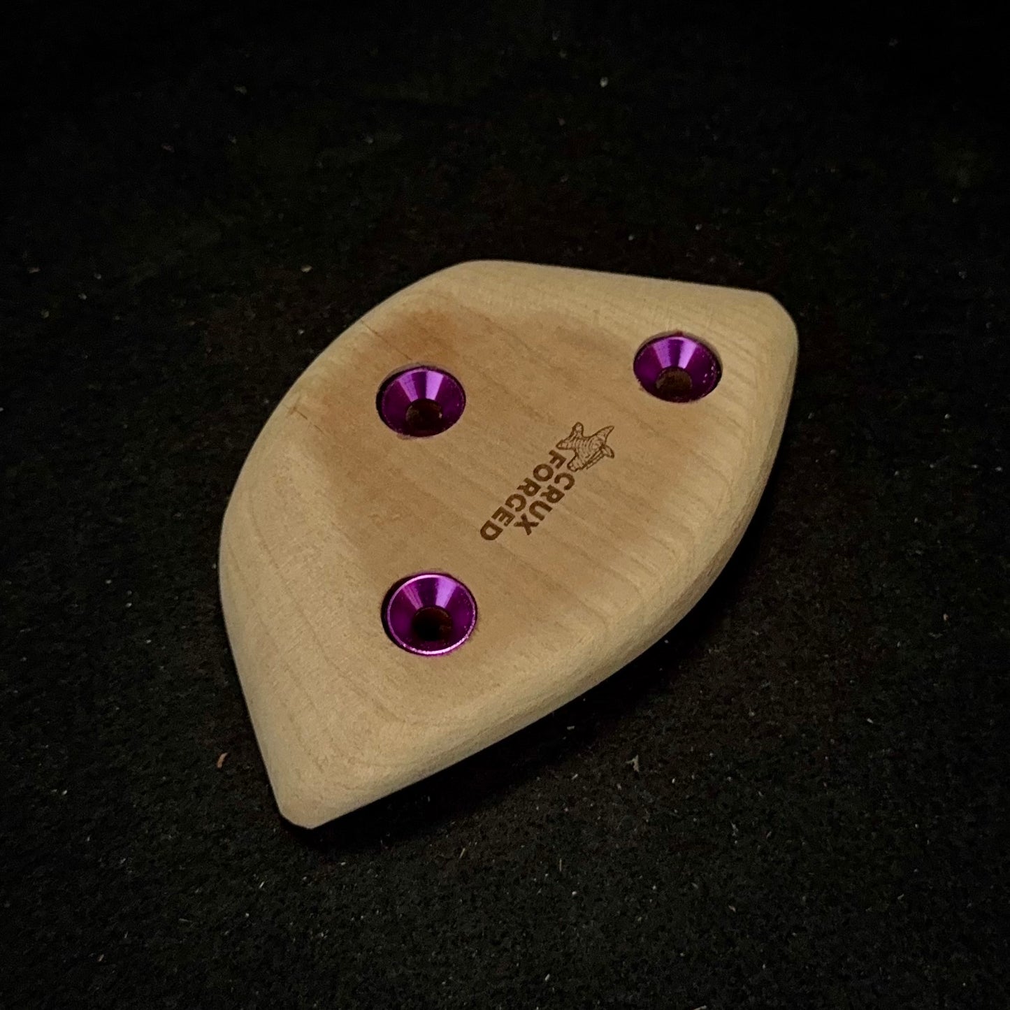 65mm Wide Convex Crimpy Pinch - Wood Climbing Hold