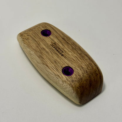 26-15°-60 Black Limba Pill Pinch - Wood Climbing Hold