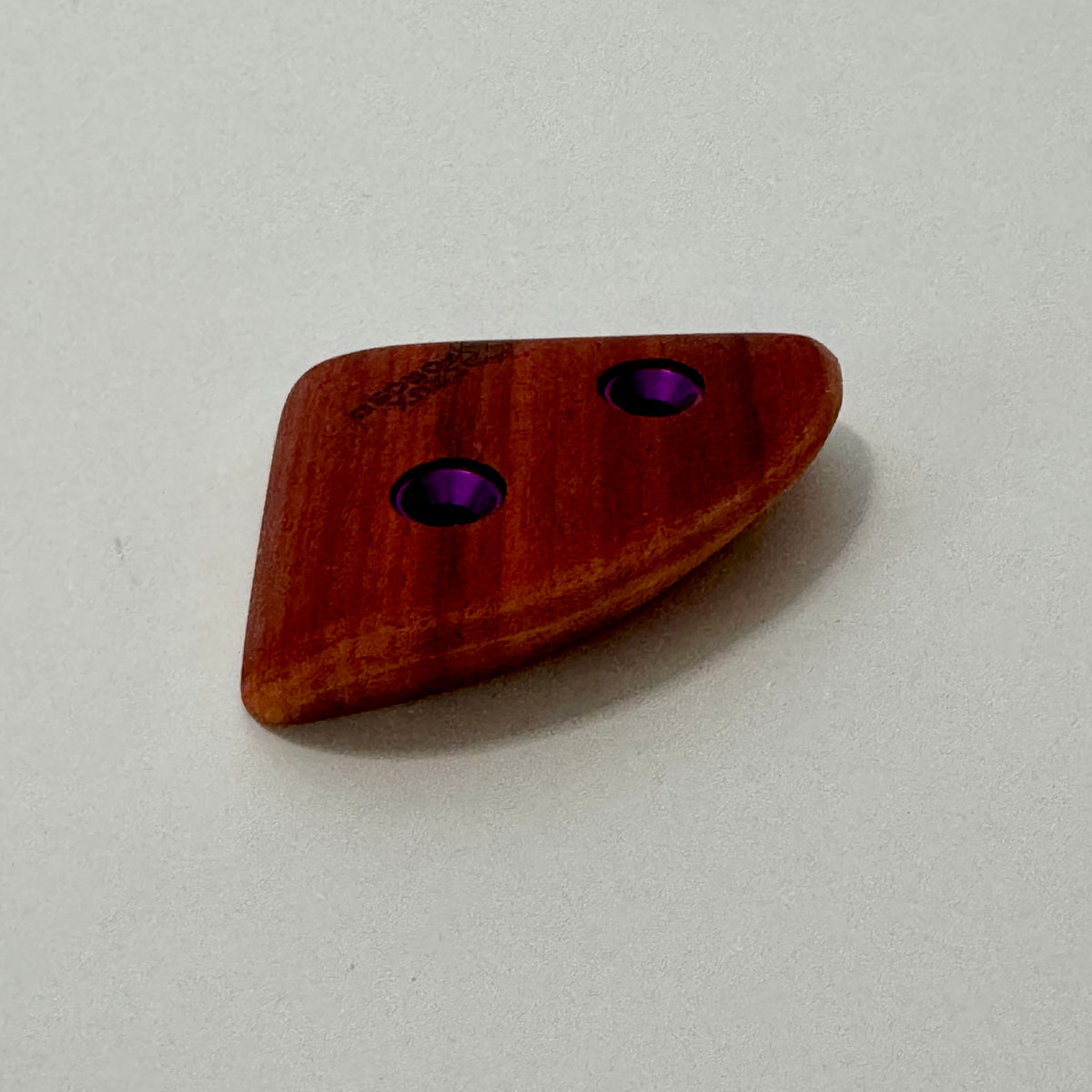 19mm 45° Incut Paduak Diamond Crimp - Wood Climbing Holds