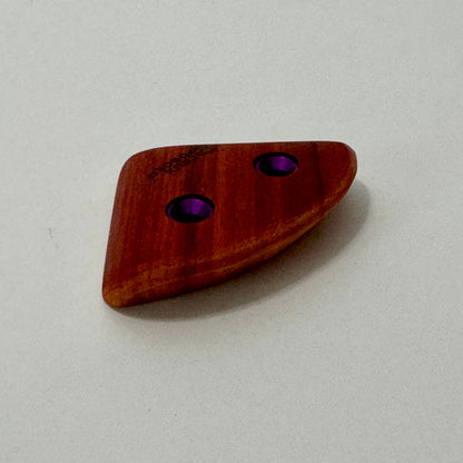 19mm 45° Incut Paduak Diamond Crimp - Wood Climbing Holds