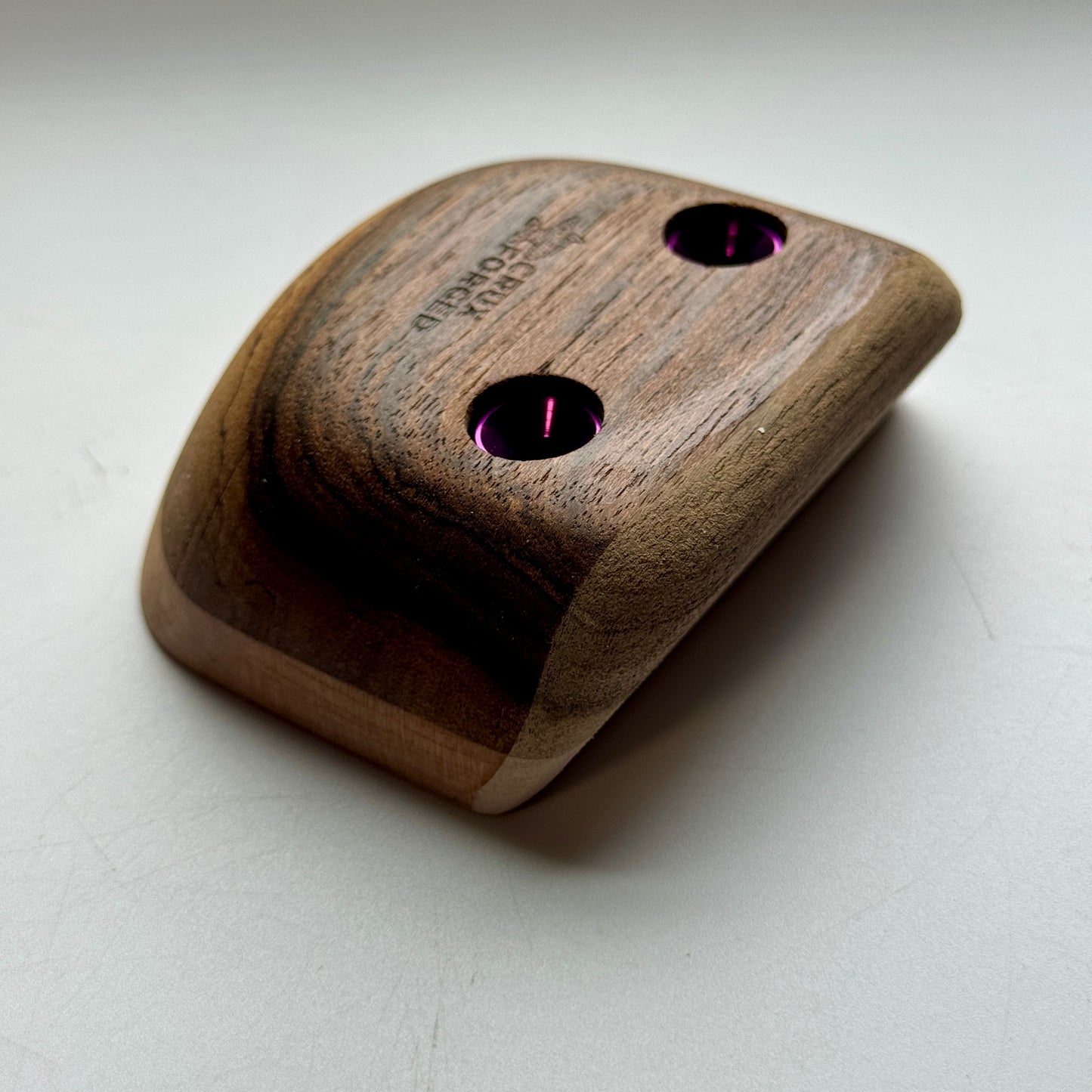 28mm 30° Incut Small Bocote 3-finger Crimp - Wood Climbing Hold
