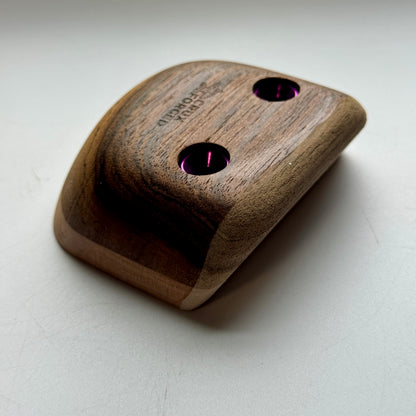 28mm 30° Incut Small Bocote 3-finger Crimp - Wood Climbing Hold