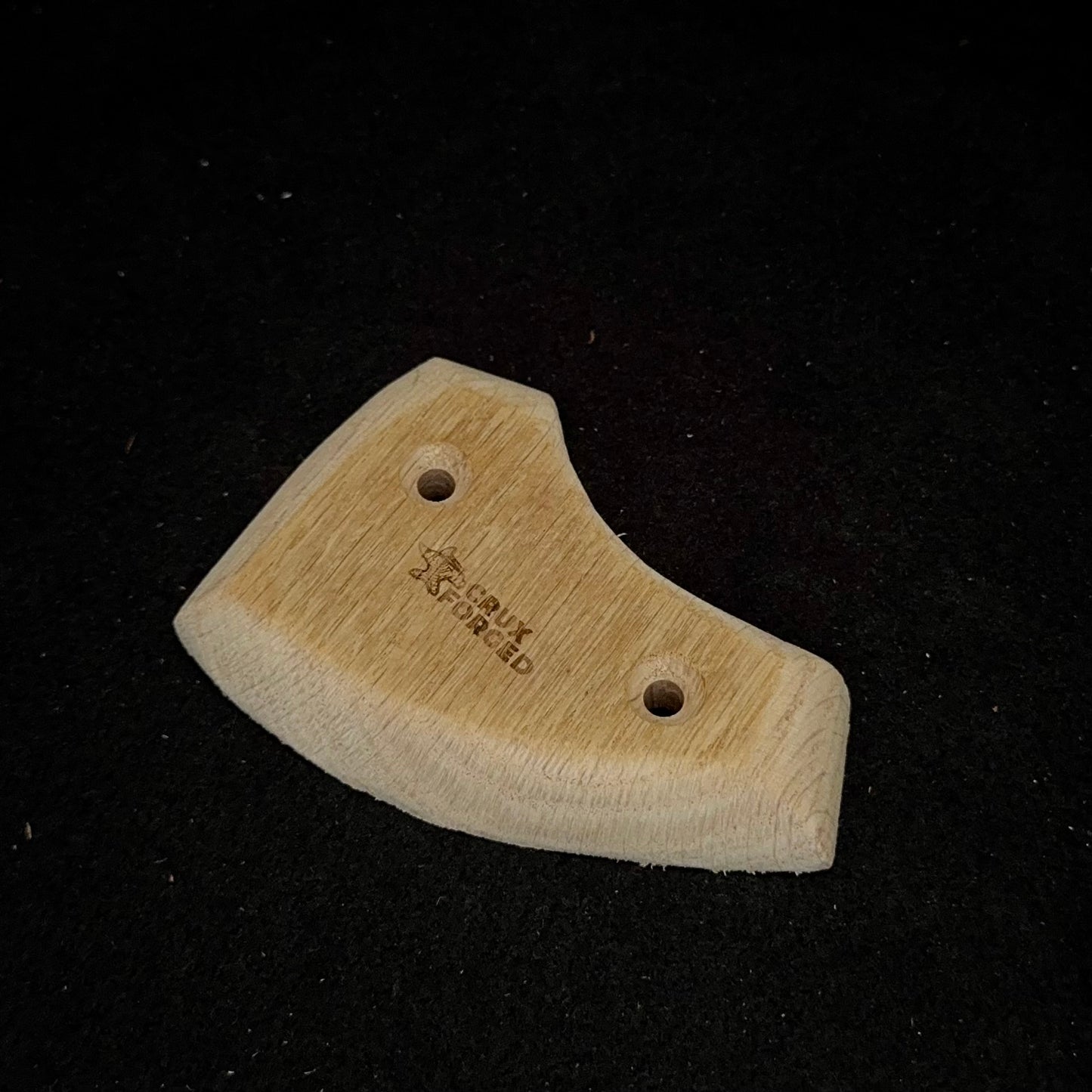 12mm 45° incut 3-finger Micro Crimp - Wood Climbing Hold