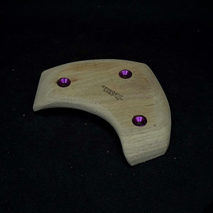 20-22mm Mask Crimp - Wood Climbing Hold