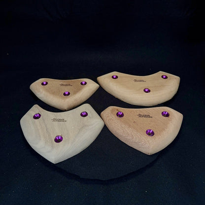 16-18mm Mask Crimp - Wood Climbing Hold