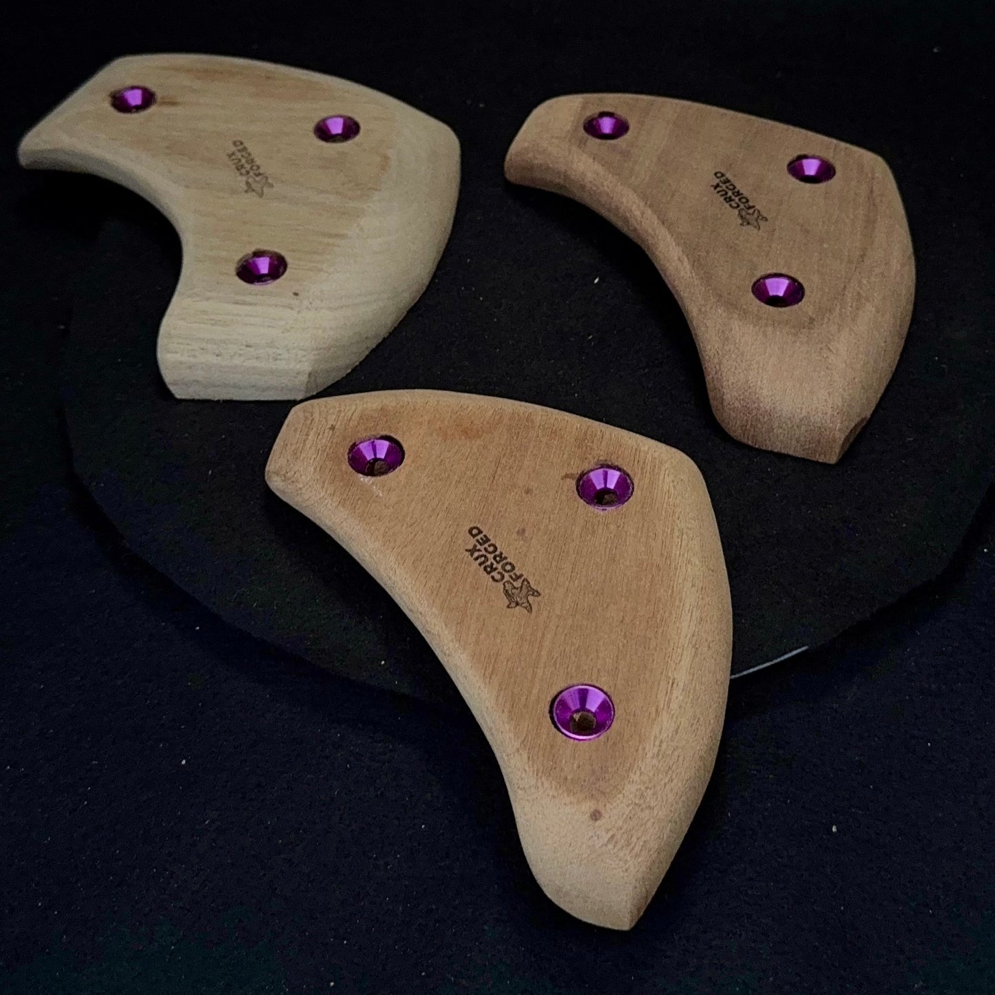 20-22mm Mask Crimp - Wood Climbing Hold