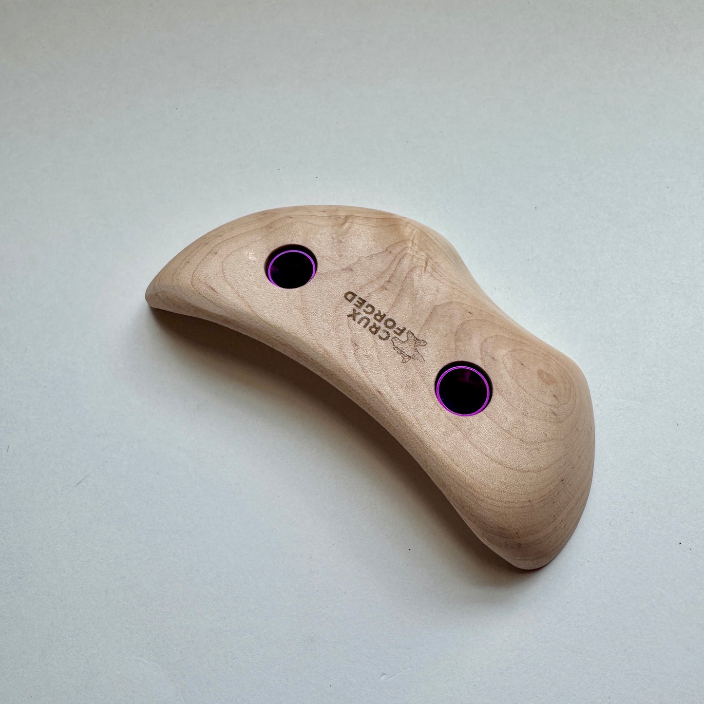 23mm - 30° Maple Tomahawk Crimp Pair - Wood Climbing Hold