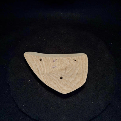 20mm 45° Roughed incut Crimp - Wood Climbing Hold