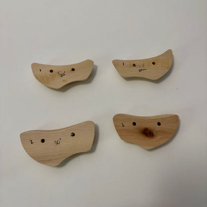 22mm Tomahawk Crimp Sets - Wood Climbing Holds
