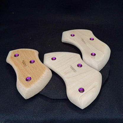 Thick "Wutang" Pinch - Wood Climbing Hold