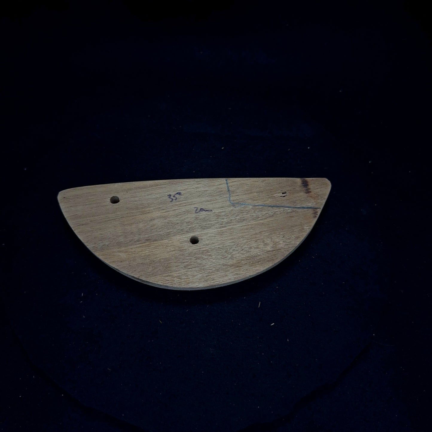 20mm 35° incut Cherry Crimp Rail - Wood Climbing Hold