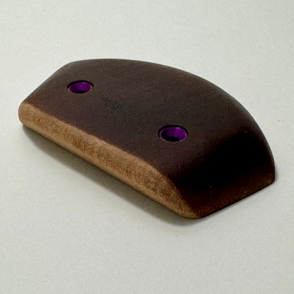 22mm 20° Incut Mahogany Crimp - Wood Climbing Holds