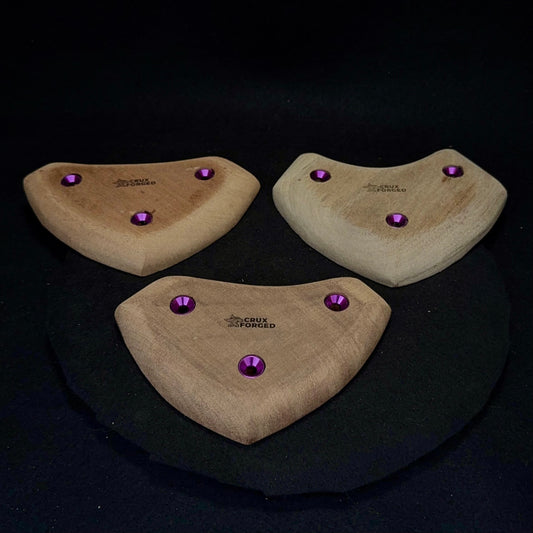 20-22mm Mask Crimp - Wood Climbing Hold