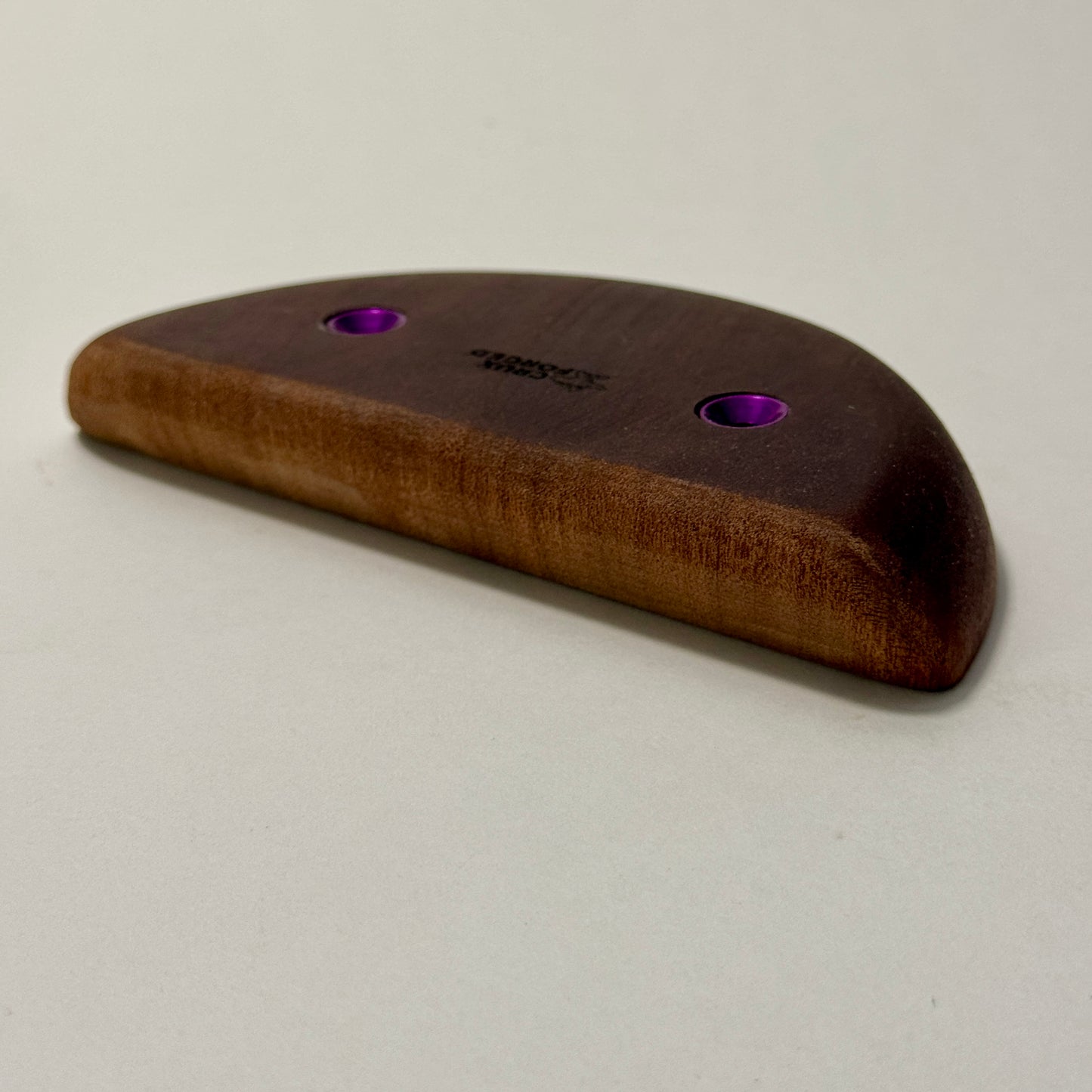 21mm 20° Incut Mahogany Crimp - Wood Climbing Holds