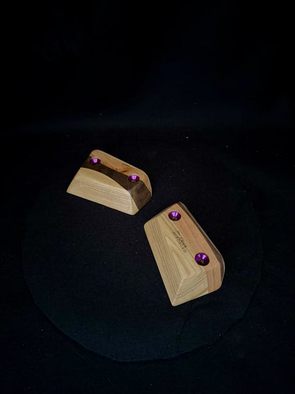 23mm 25° Incut Tri-color Crimps - Wood Climbing Holds