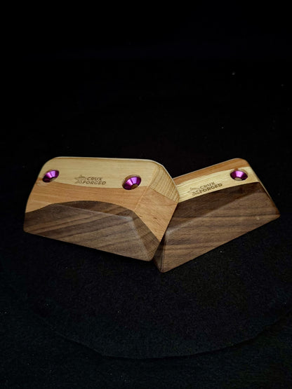 23mm 35° Incut Tri-color Crimps - Wood Climbing Holds