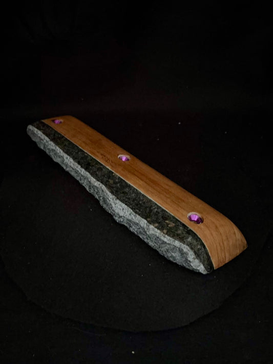 22mm, 0°-15° Incut Crimp Rail - Granite Woodie R014