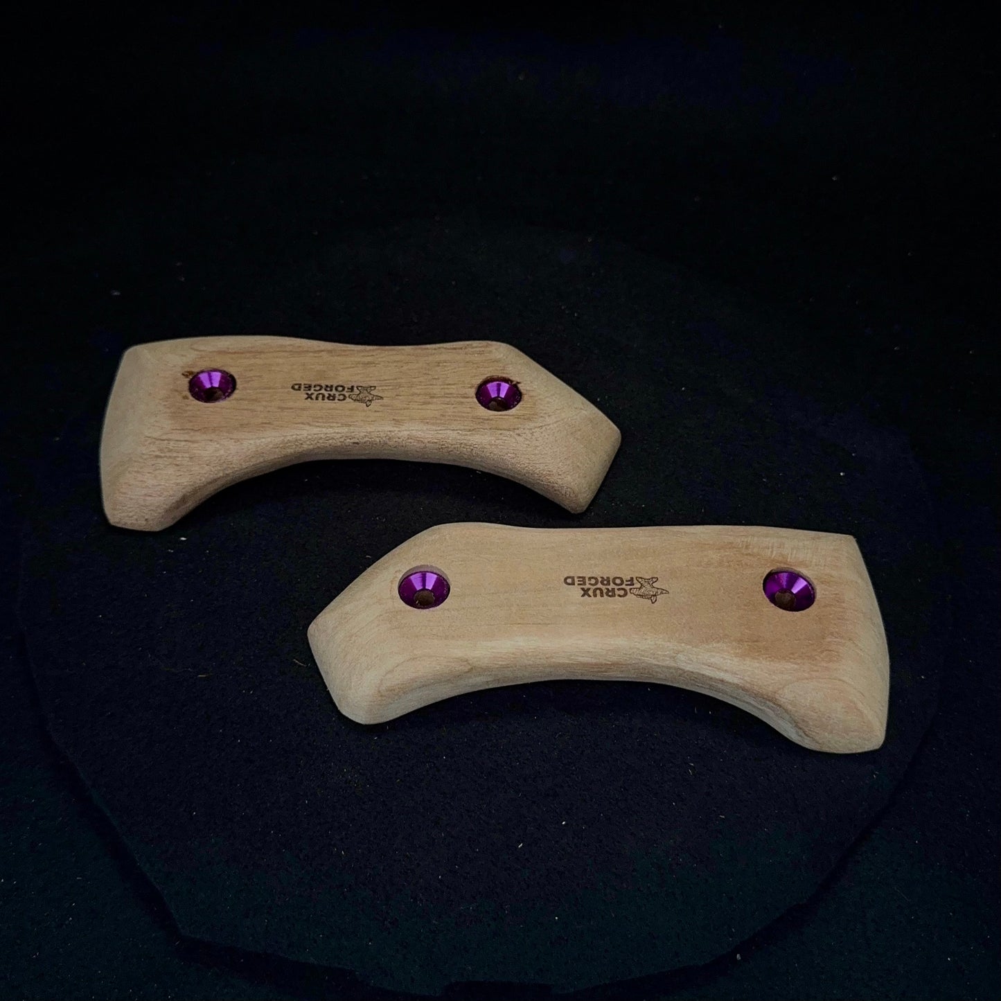 Thin Pointed Pinch - Wood Climbing Hold