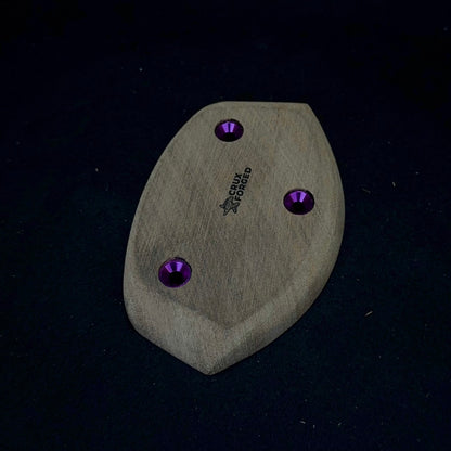 17mm Convex Crimp - Wood Climbing Hold