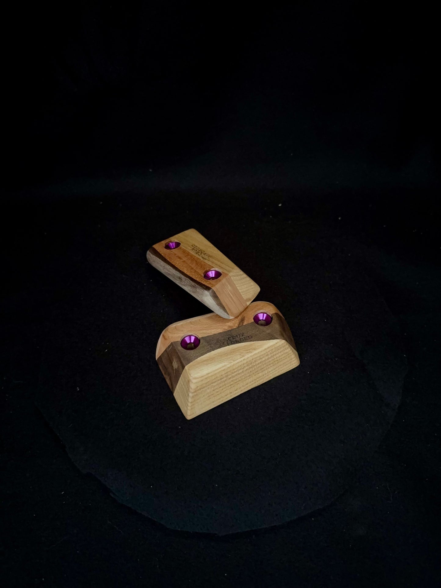 23mm 25° Incut Tri-color Crimps - Wood Climbing Holds