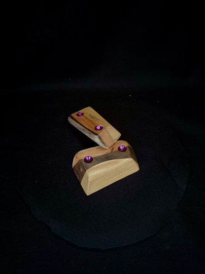 23mm 25° Incut Tri-color Crimps - Wood Climbing Holds