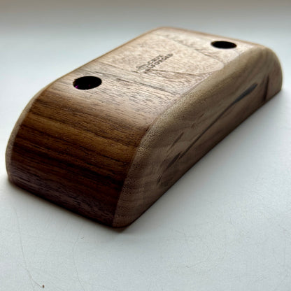 35-0°-65 Walnut Scooped Pinch - Wood Climbing Hold