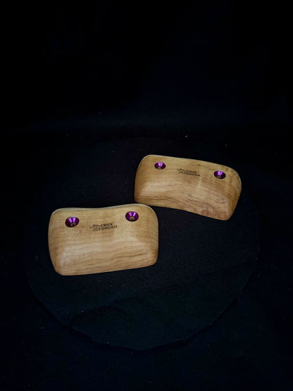 26mm live edge Crimps - Wood Climbing Holds