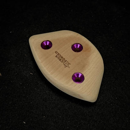 65mm Wide Convex Crimpy Pinch - Wood Climbing Hold