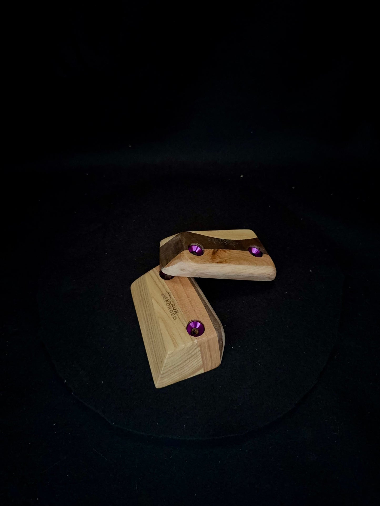 23mm 25° Incut Tri-color Crimps - Wood Climbing Holds